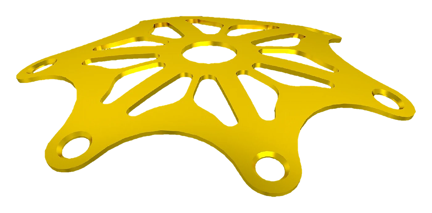 Titanium burr-hole plate